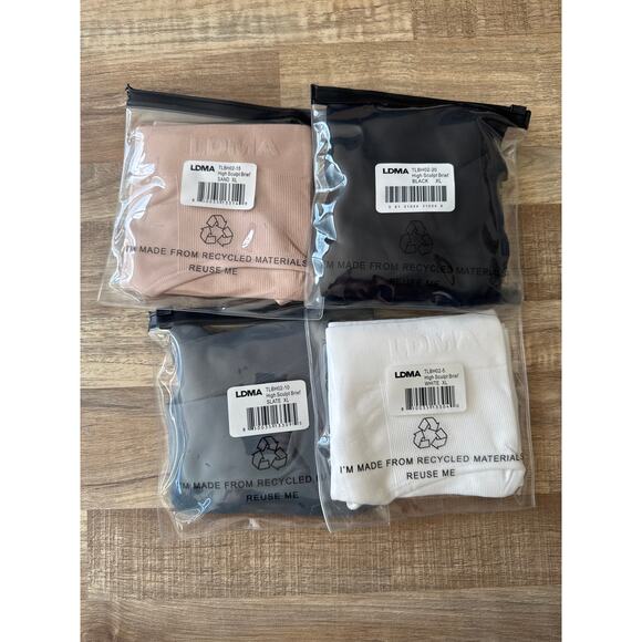 NWT Women's LDMA 4 Piece High Rise Sculpt Brief Neutral Underwear Bundle sz XL - Picture 2 of 2